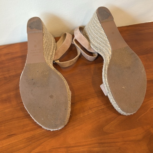 Stuart Weitzman Suede and Jute Sandals - Picture 3 of 4